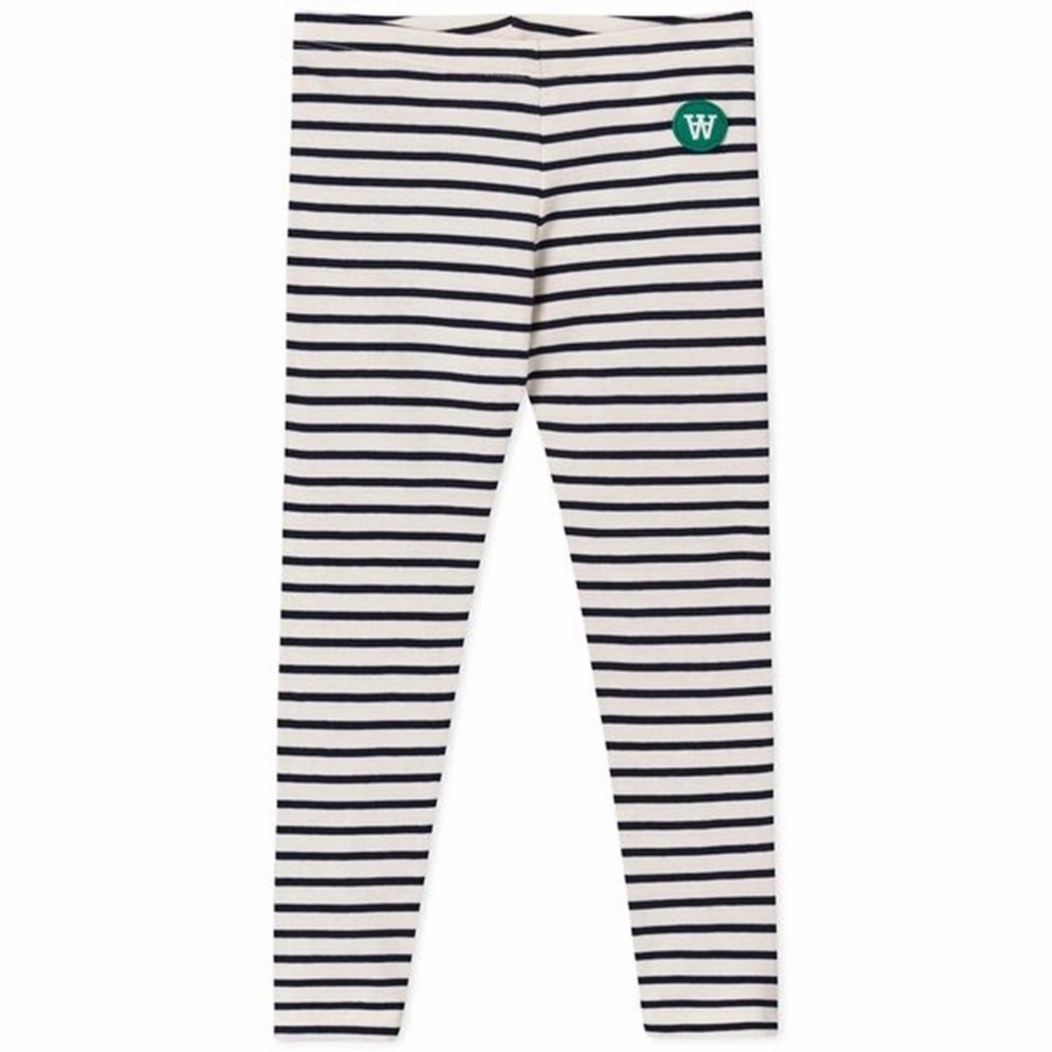 Urban Commuter Squat Proof Wood Wood Ira Kids Leggings Off White/Navy Stripes