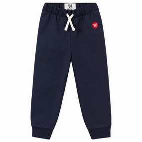 Wood Wood Ran Kids Sweatpants Navy Elegant Dynamic Wear