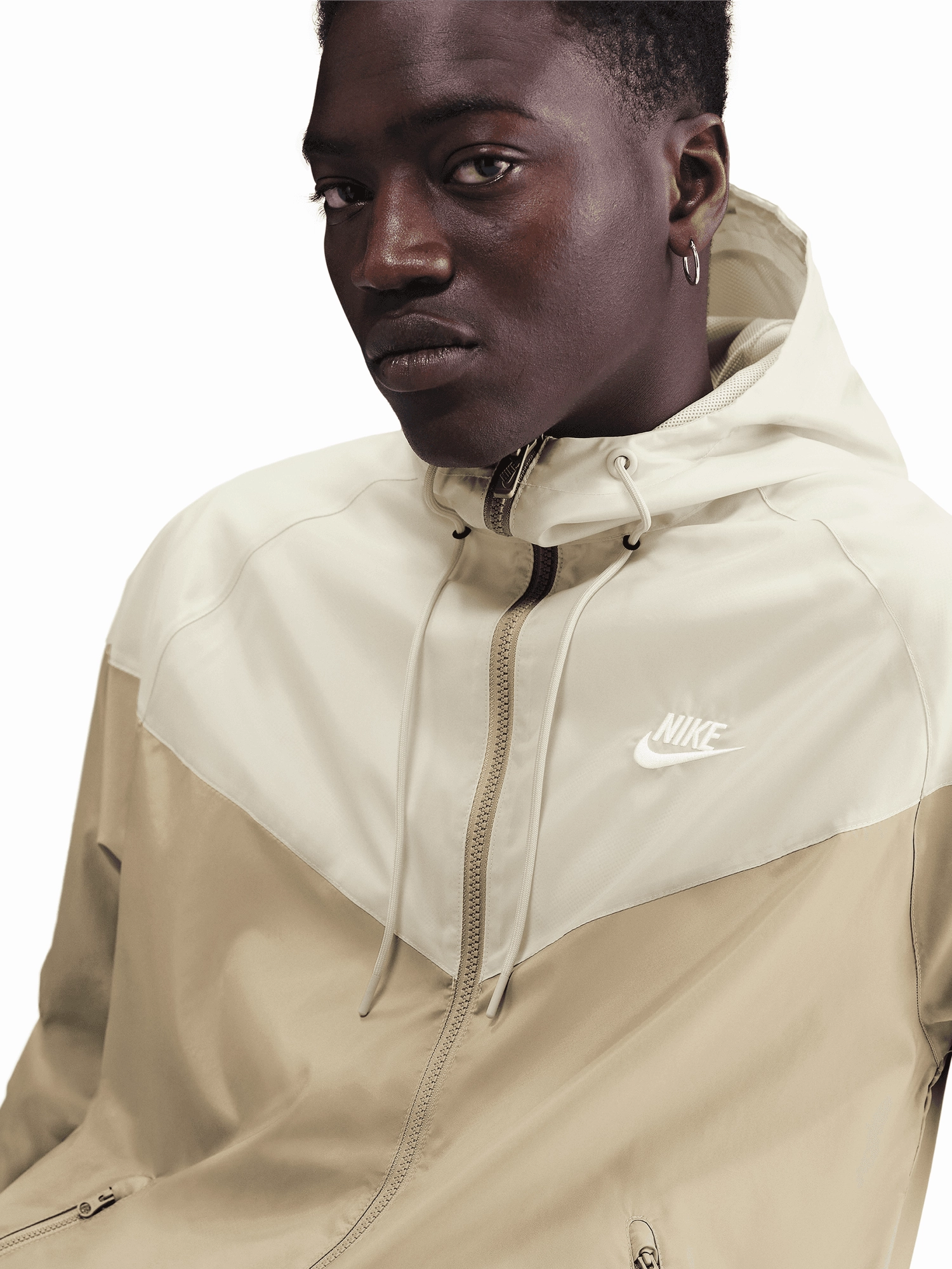 Woven Lined Windrunner Hooded Jacket mass - produced