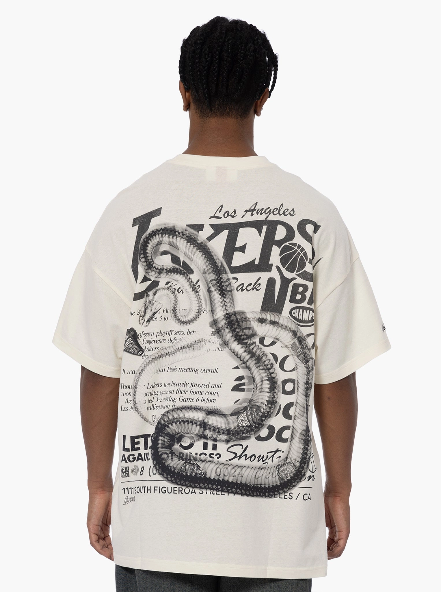 Los Angeles Lakers Radiograph Rings Tee Chill Wear soft look