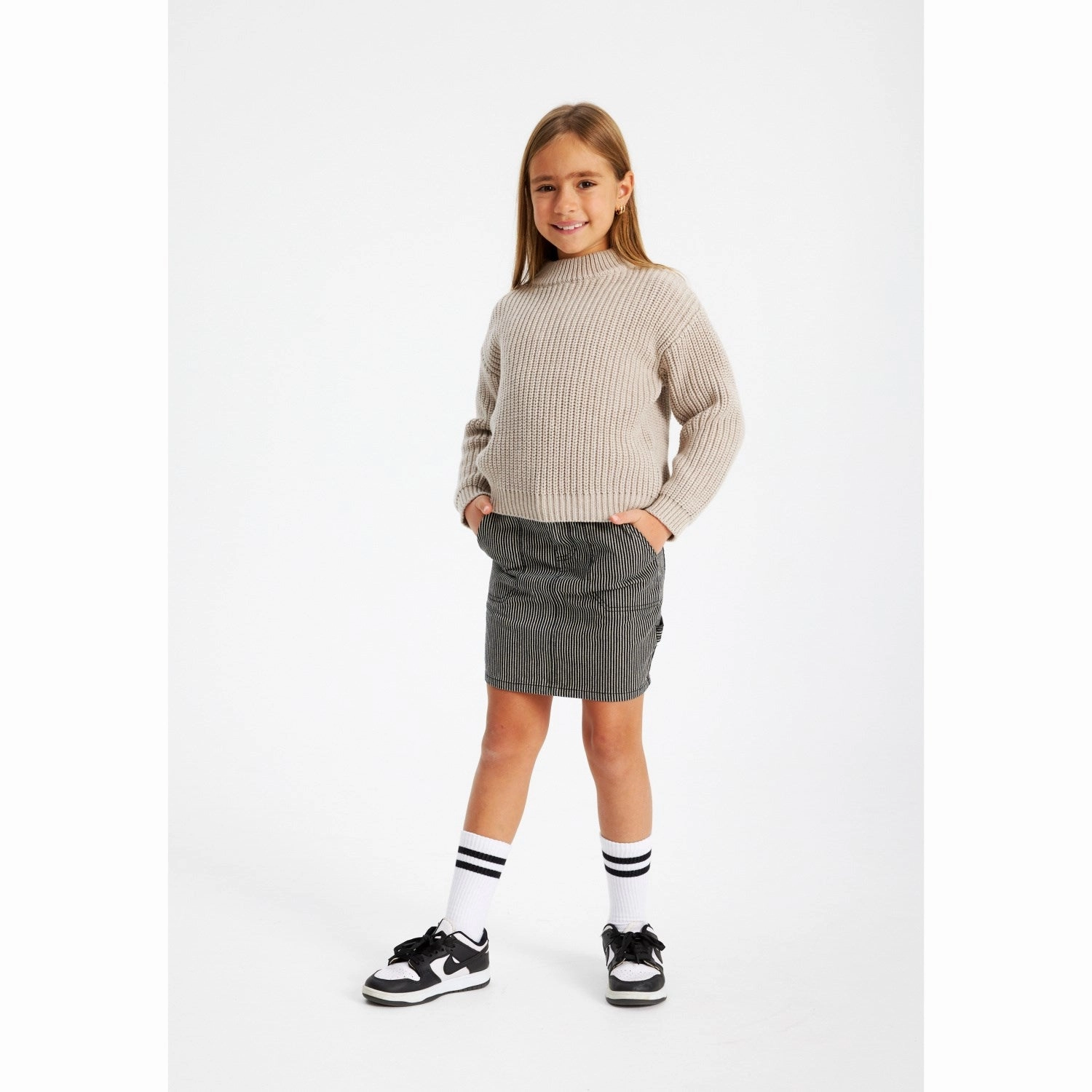 The New Dark Blue Denim London Denim Skirt Travel Vibes Statement Color