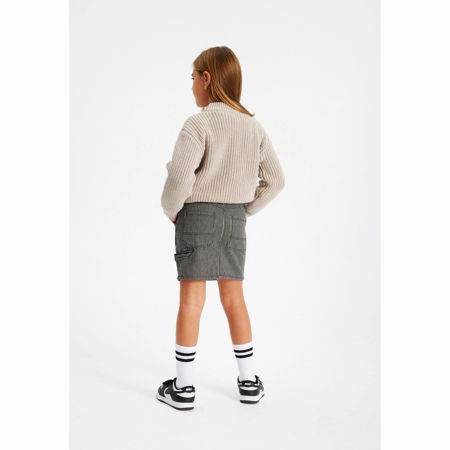 The New Dark Blue Denim London Denim Skirt Clean Fit