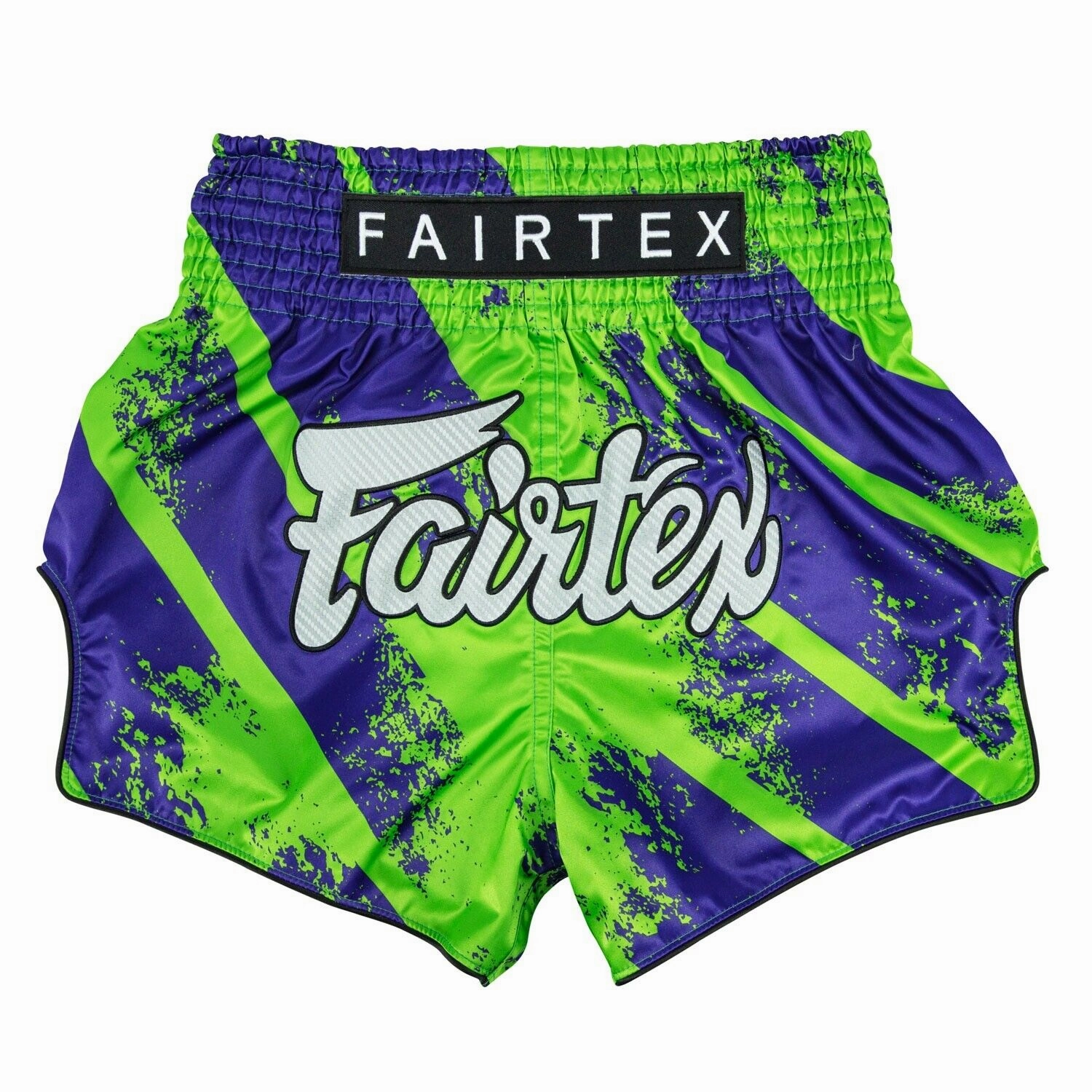 Fairtex Street King Muay Thai Shorts BS1928 Green Odor Control Treatment striped shorts