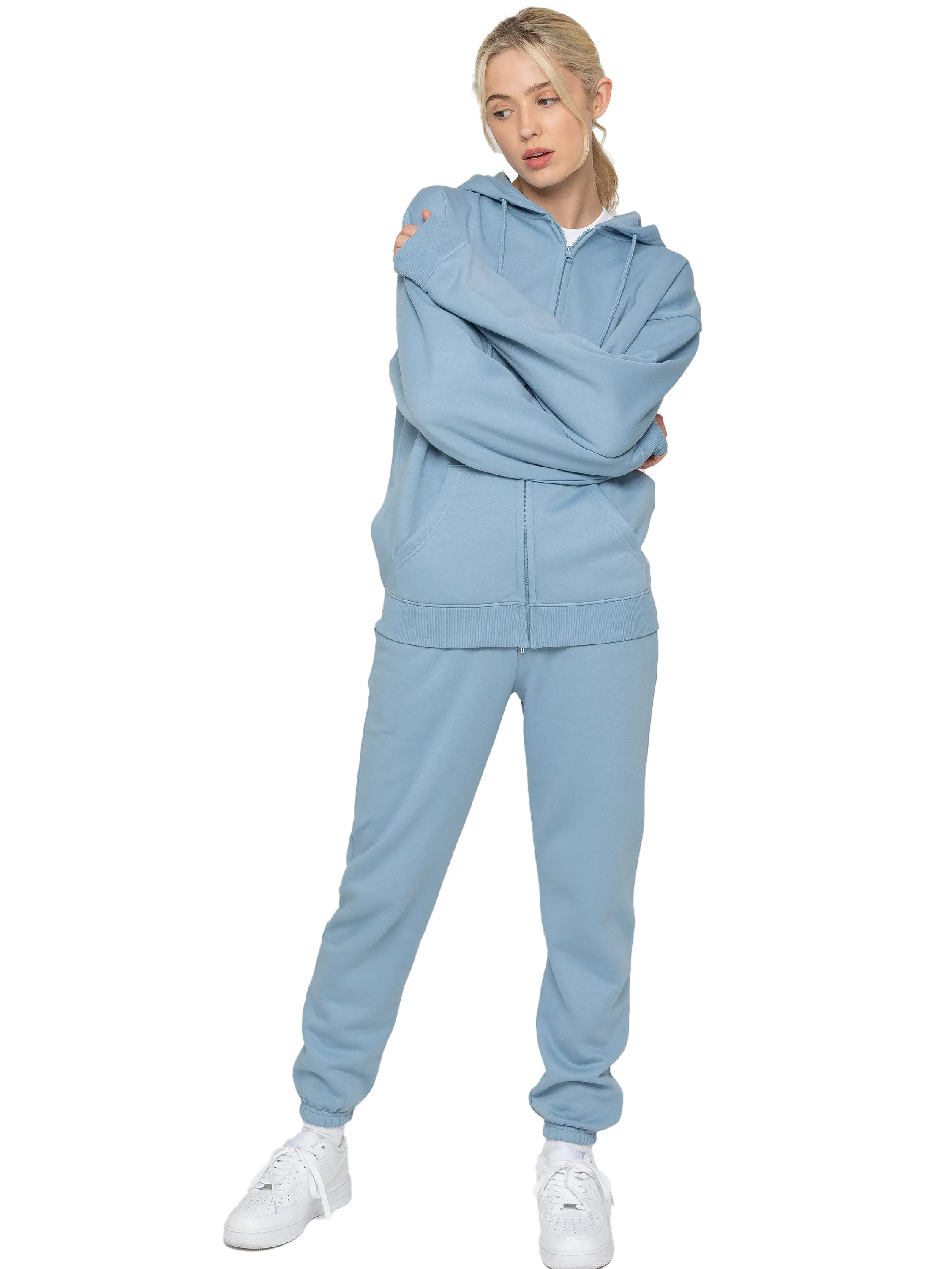 Street Layer Enzo | Womens Oversized Zip Hoodie Tracksuit Set
