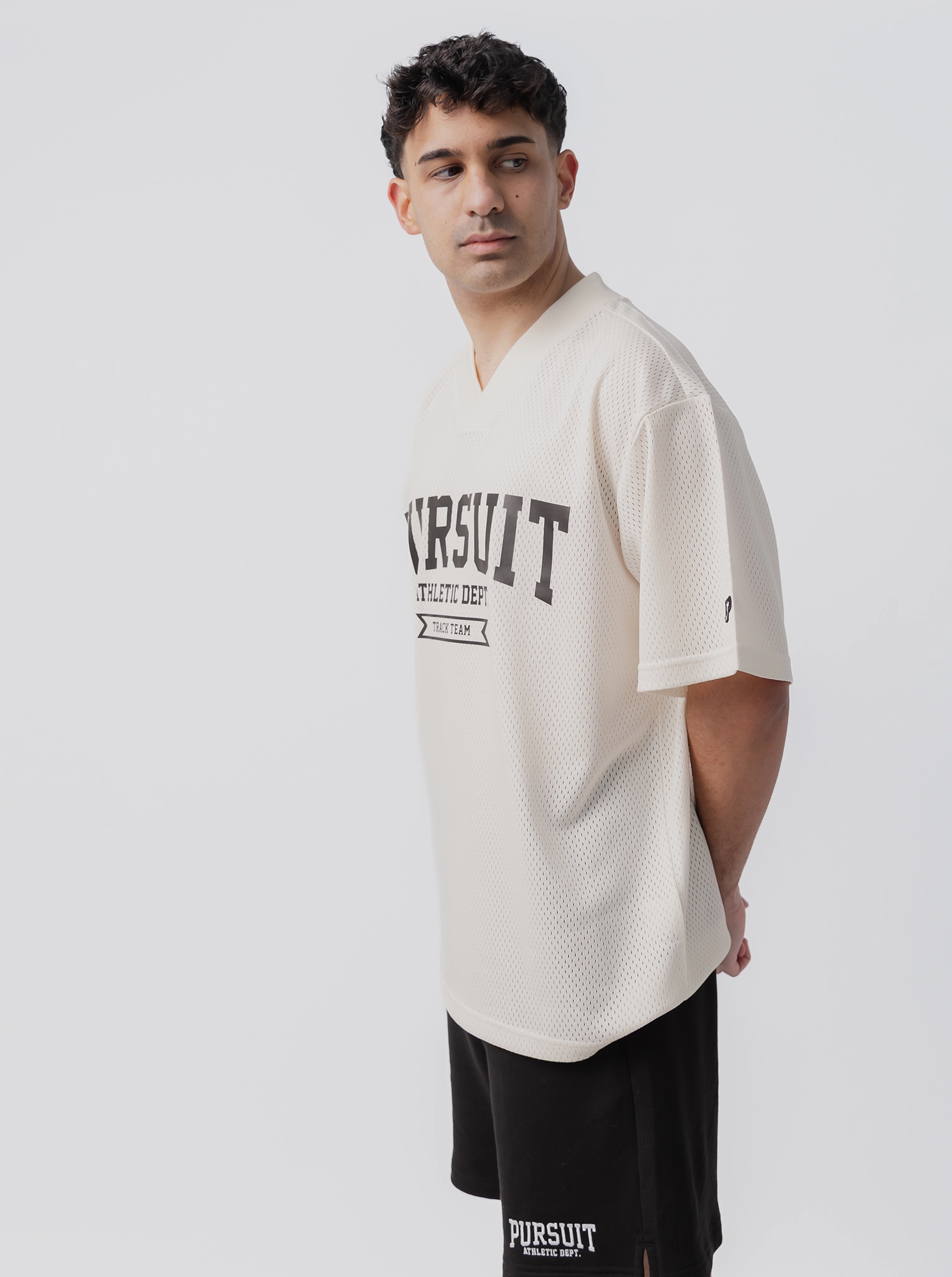 Varsity Mesh Jersey in Bone Modern Design