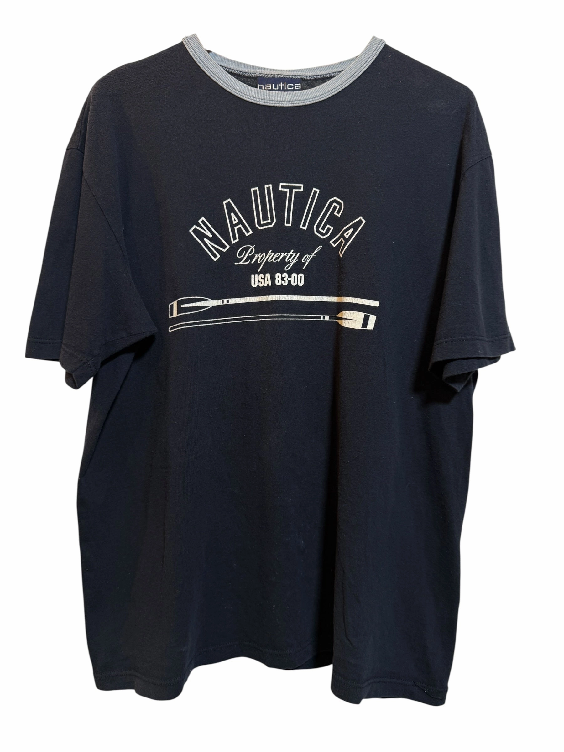 Nautica Navy Mens T Shirt (Size L) Comfy Layer
