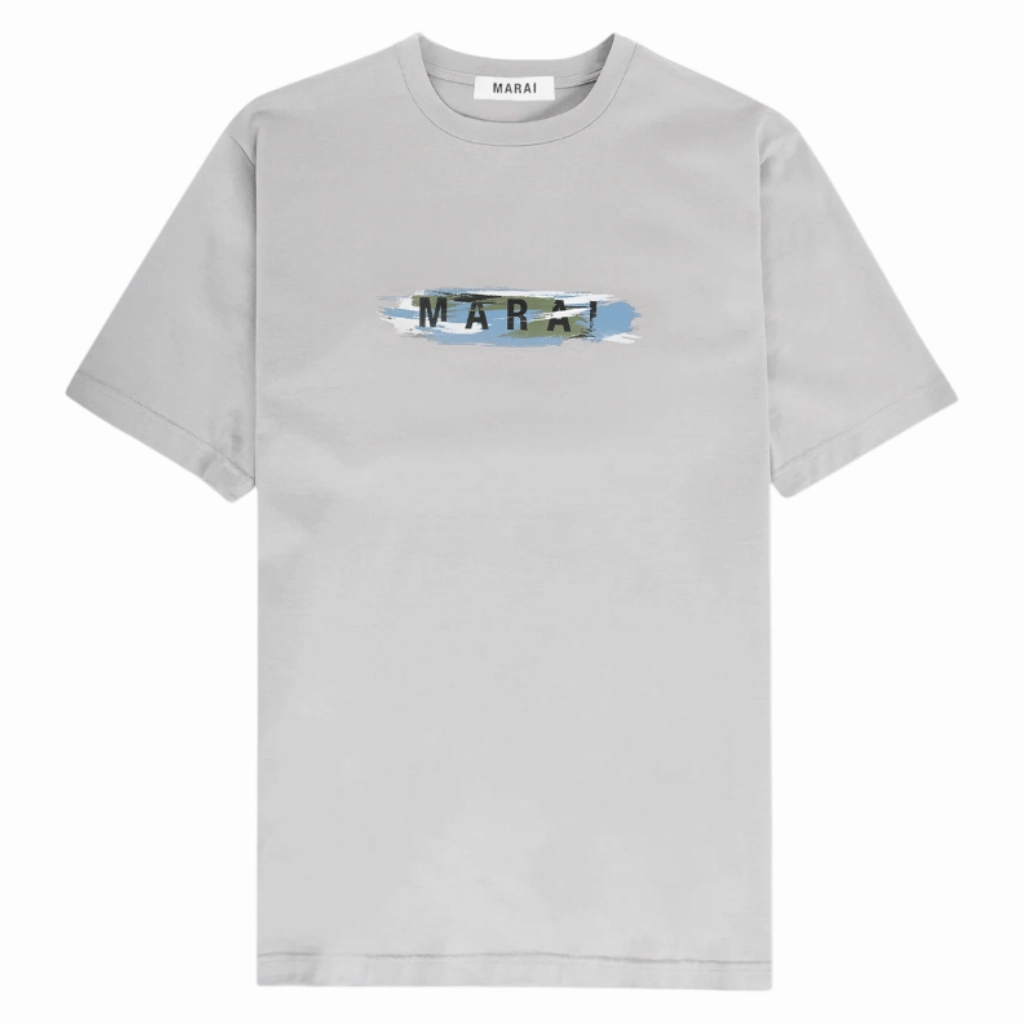 Urban Trend Long Lasting Color Marai Brush Logo T-Shirt Men