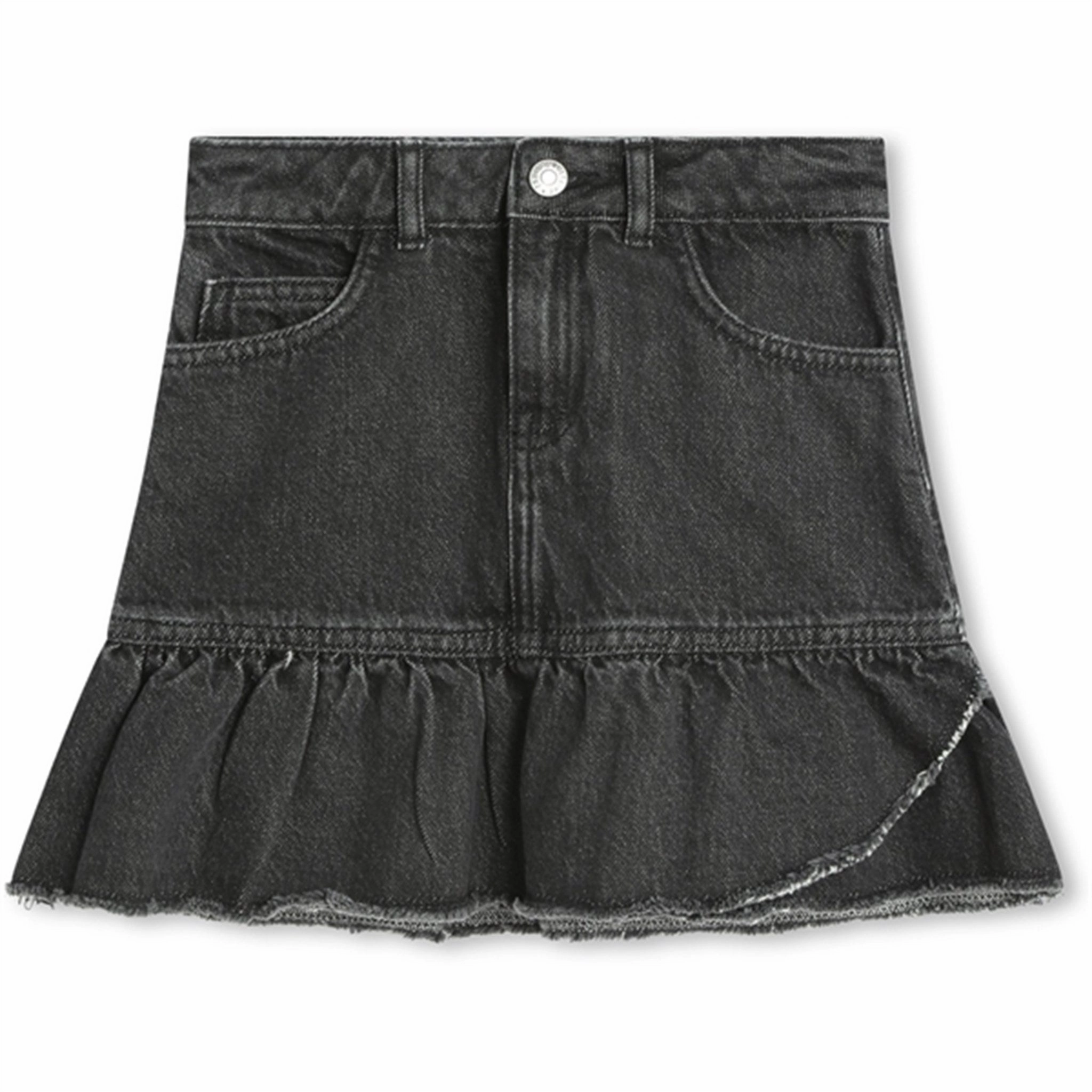 Zadig & Voltaire Denim Black Denim Skirt Art Gallery Visit Effortless Feel