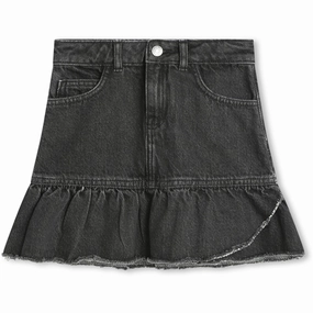 Zadig & Voltaire Denim Black Denim Skirt Sporty Casual